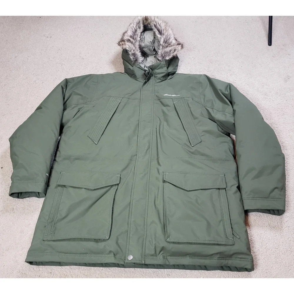 Eddie Bauer Mens Superior Down Parka‎ Dark Loden (Green) 3XLT Weatheredge